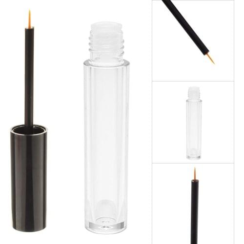 4ml Mini Cosmetic Empty Eyelashes Tube Mascara Eyeliner Vials Bottle Makeup Organzier Container With Brush Plugs