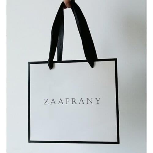 500pcs Customized Logo Paper Bags for Packing, Eco-friendly Shopping Tote bags, Beautiful Gift Handbags, Pakaging Bags