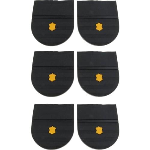 6pcs Grain Rubber Anti-Slip Glue On Shoe Soles Heels Pads Tips Shoes
