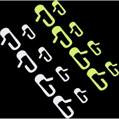 8pcs/set Car Door Open Exit Sticker Decal for Tesla Model 3 Interior Decoration Door Open Button Reminder Switch Handle Sticker