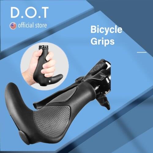 Bicycle Handlebar Grips Bike Ergonomic Handle End Grips Comfort Handle Bar Lock for Mountain Bike BMX MTB Cycling TPR Rubber