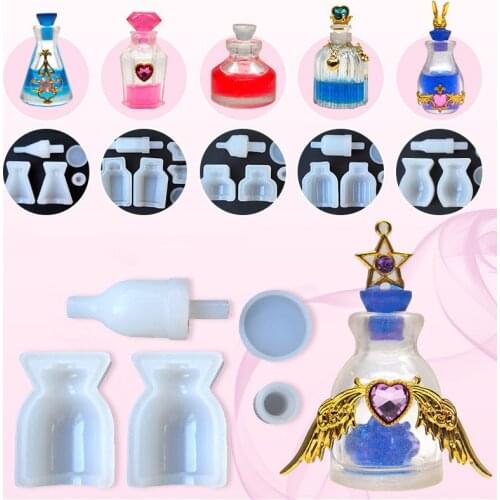 1pc perfume bottles jewelry tool jewelry mold UV epoxy resin silicone molds for making jewelry