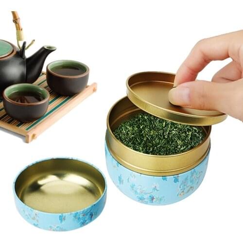 Hot Sale 1pcs Japanese style Kitchen Tea Box Jar Storage Holder Candies Cans Teaware Tea Caddies tin containers storage box