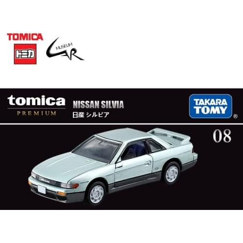 Takara Tomy Tomica Premium Alloy Car Model Toy TP08 Nissan Silvia Sedan Diecast Vehicle