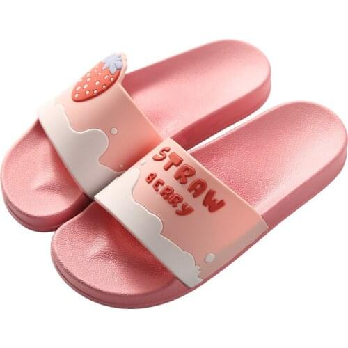 Slippers Home Bath Cute Cartoon Home Couple Fruit Slippers Women Shoes Slippers Men Men Shoes House Slippers Women