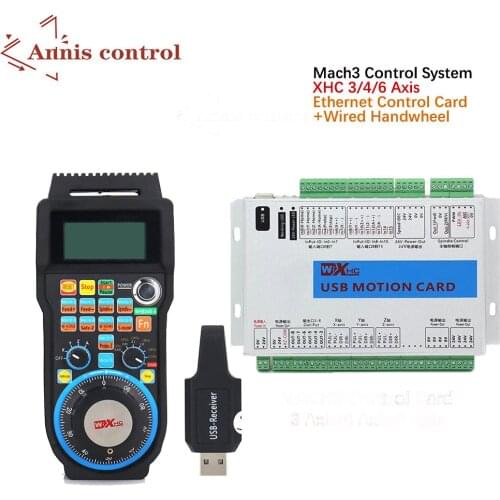 XHC usb Mach3 motion control system 3 4 6-axis USB motion control card 2MHz supports CNC lathe engraving machine NEWCARVE