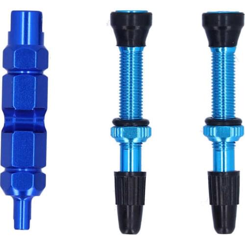 Brass Tire Valve Stem 1.6in Tubeless Valve Stem French Type Brass Detachable for Road Bicycles Mountain Bikes Bike Tire Valve