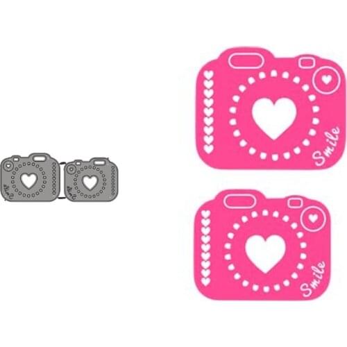 Metal Cutting Dies Camera Stencil Template For DIY Scrapbooking Embossing Paper Cards Album Making Decorative Craft Dies Cut