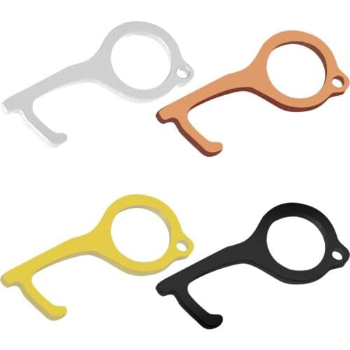 Metal TO-AVOID-GERMS-ANTIMICROBIAL TOOL Hygiene-Hand-Antimicrobial Brass EDC-Door Opener Stylus Portable