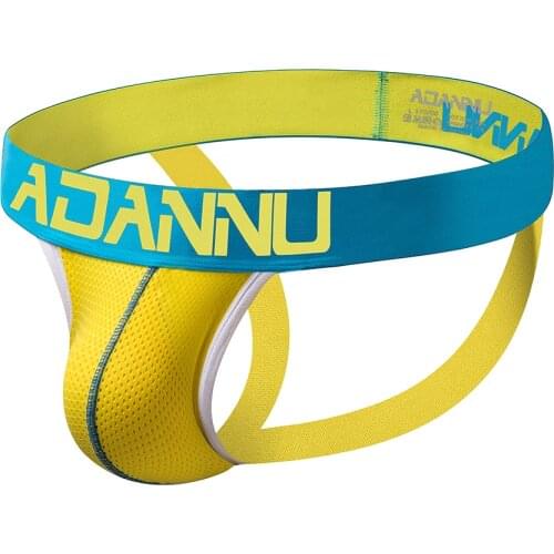 ORLVS Mens Panties Jockstrap Men Underwear Gay Thong Man Briefs Underpants Slip Sexy Cotton Pouch Cuecas Thongs Homme G String