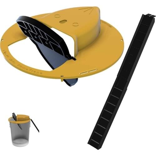 Mice Trap Reusable Smart Flip Slide Bucket Lid Mouse Rat trap Humane Or Lethal Trap Auto Reset Rat Door Style Quick Multi Catch