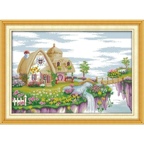 TOP Dream land place painting counted 11CT 14CT DIY kit wholesale Cross Stitch embroidery needlework Sets home decor
