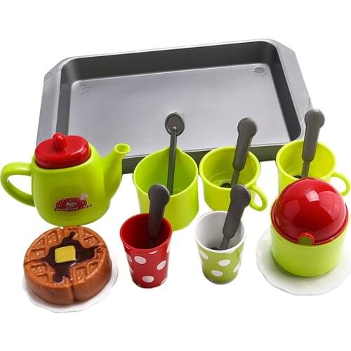 Kids Pretend Play Toys Kit, 18Pieces Teapot Playset Kitchen Toy For Kids Toddlers Early Developmental Toys