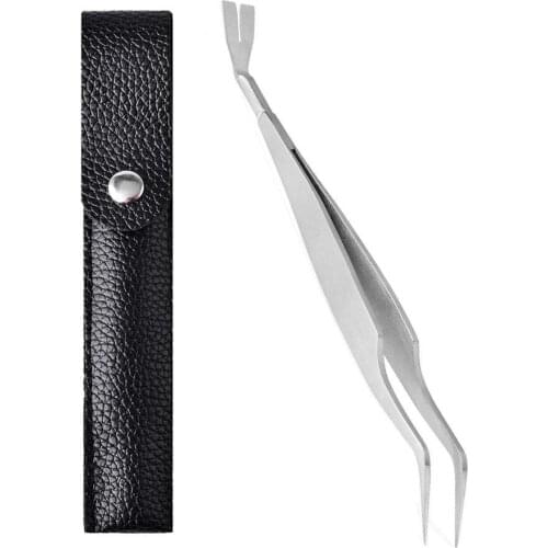 Pet Dog Tick Remover Tool Set Stainless Steel 2 In 1 Family Tick Hook Flea Tick Tweezers Clip Remover For Cat Dog People Clean