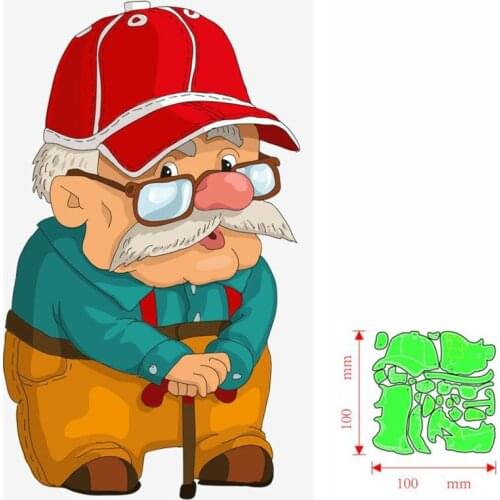 Metal Cutting Dies Old grandfather DIY Scrapbooking Paper Cards Decorative Craft Embossing