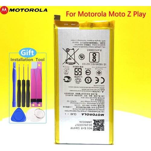 Original GL40 Battery For Motorola Moto Z Play For Droid XT1635 XT1635-01 XT1635-02 XT1635-03 SNN5974A Phone New 3510mAh battery