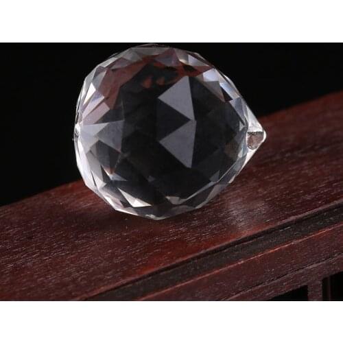 Clear Crystal Lamp Ball Hanging Prism Suncatcher Wedding Decoration 20mm 30mm