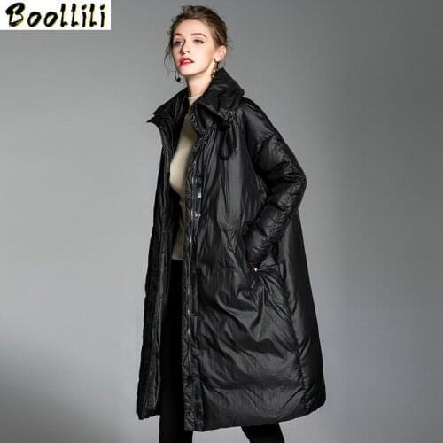 Boollili 90% White Duck Down Jacket Women Clothes 2020 Winter Coat Women Oversized Korean Puffer Jacket Women Warm Parka