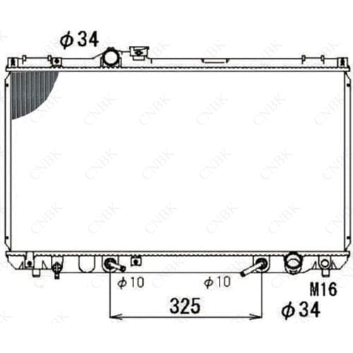 Radiator for Toyota Mark2 Chaser CRESTA-JZX100 Aluminum-Plastic Radiator and All-Aluminum Water Tank Can Be Customized