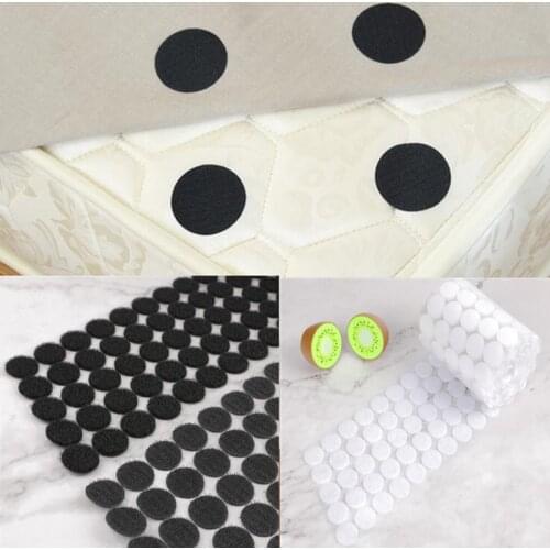 Self Adhesive Fastener Tape snap button Dots 10/15/20/30/60mm Glue Sticker Round Hook Loop Tape sofa/toy/carpet/wall/DIY cn