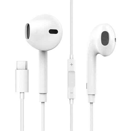 Type-C Interface Earphones Wired Control With Microphone