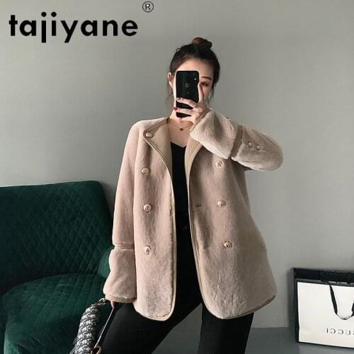 Womens Sheepskin Winter Coat 2021 Woman Genuine Leather Jackets Female Real Wool Fur Jacket Clothes Mujer Parkas TN442
