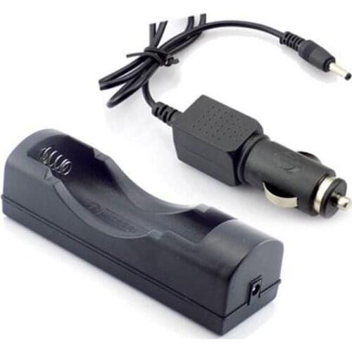 18650 battery charging port with car Charger wire adapter plug DC 5V 3.5mm for flashlight Flash Light charger torch