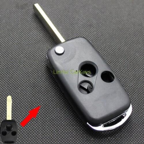 PINECONE for HONDA FIT CRV CITY CIVIC ACCORD Key Case 3 Buttons Uncut Blank Brass Blade Replace ABS Car Key Shell 1 PC