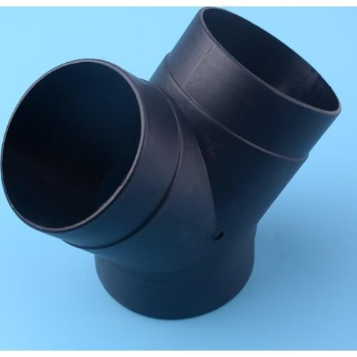 DWCX Black Plastic Y 3-Outlet Exhaust Connector For Truck Boat Car Trailer Auto Air Diesel Heater