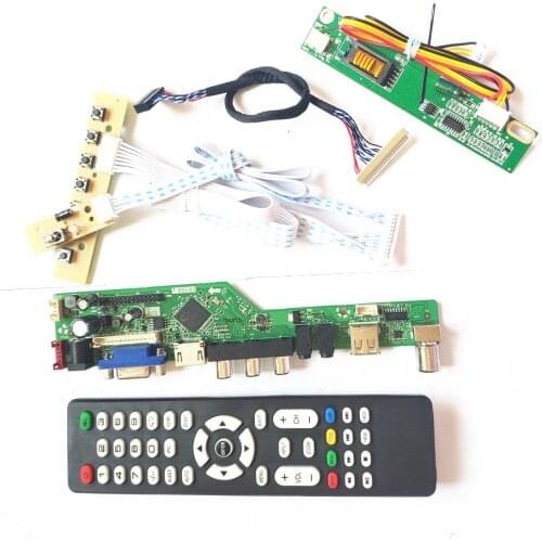 For N154C3-L01/L02 HDMI-Compatible VGA USB AV RF keyboard+Remote+Inverter LVDS 1CCFL 30Pin T.V56 drive board LCD monitor