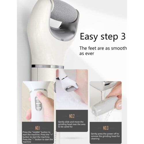 Electric foot callus remover, USB portable electric vacuum suction foot grinder, foot file pedicure and foot care tool