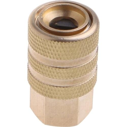 1/4" NPT Coupler Female Hardware Solid Brass Copper Thickened inflatable Joint Quick Connect