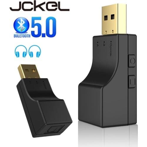 JCKEL 5.0 Bluetooth receiver Adapter Low Lantency USB SPDIF Optical Wireless Bluetooth Transmitter Dongle For TV PC USB Audio