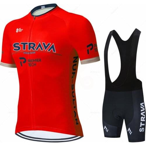 2021 New Team Strava Grenadier Cycling Jersey Set Summer Mens Breathable MTB Quick Dry Bike Ropa Ciclismo Setn 19d Gel Pad