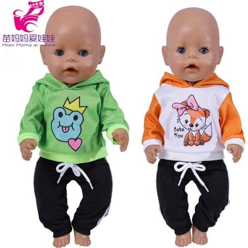 Reborn Baby Doll Clothes Coat 17 Inch Dolls Clothes Hoodie Toys Wears Baby Gifts