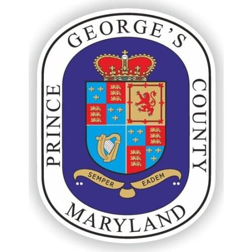 Originality 9.2CM*12.2CM Car Styling Prince George County Seal Maryland Decal Car Sticker