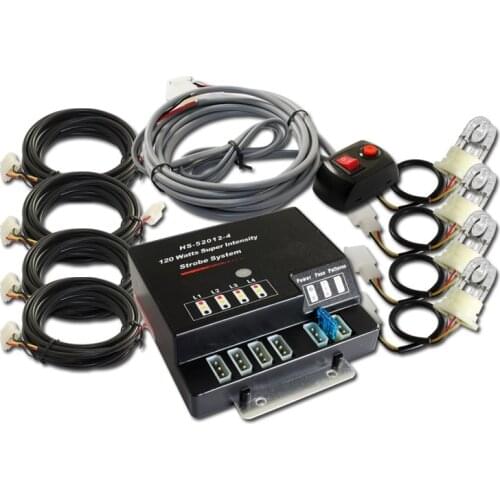 80W HID Bulb 4 in 1 HID Hide A Way Emergency Warning Strobe Light High Quality HID Strobe Light KF-L3010
