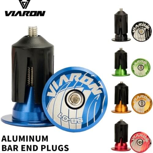 VIARON Bicycle Grip Handlebar End Plugs Aluminium Alloy Lock MTB Handle Bar Grips End Cap for Bike Handlebar Accessory