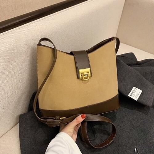 Suede Crossbody Bags for Women Messenger Bag Shoulder Tote 2021 Women Leather Handbags Womens Fashion Handbags