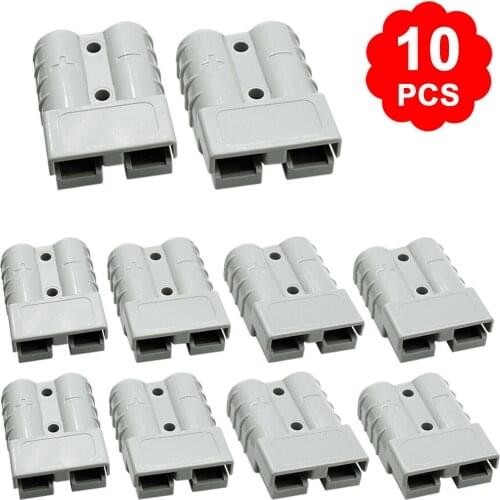 10 X Anderson Style Plug Connectors 64wg 50 Amp 12-24v Dc Power Tool Electronic Accessories Grey Power Charger Battery Charging