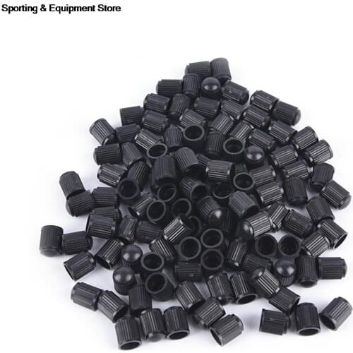 100pcs/lot Black Plastic Dust valve caps bike car wheel tyre air valve stem caps wholesale