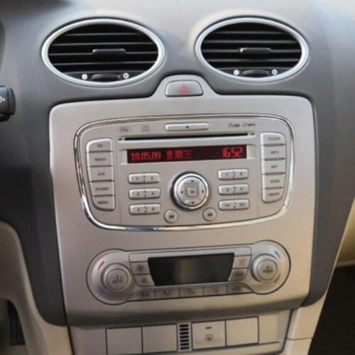 3 Colors 3D Carbon Fiber Car AC Console Protector Sticker For Ford Focus 2 2009 2010 2011 2012 2013 Modification