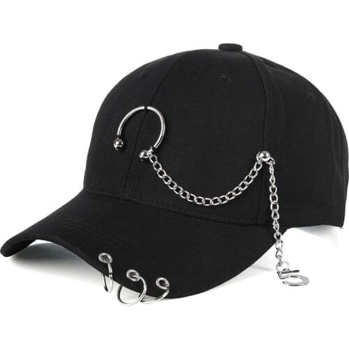 Ring chain Skull Embroidery Snapback Fashion Sports Hats Panama Unisex Cotton Outdoor Baseball Cap For Men & Women Cap