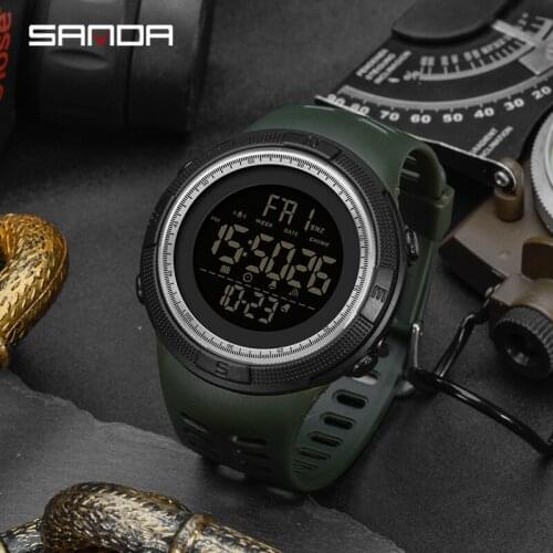 BASID Top Brand Luxury Mens Sports Watch Waterproof Electronic Digital Watches Clock Military Army For Children Kids Casual