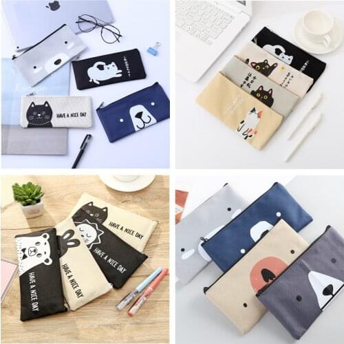 Creative Oxford cloth Pencil Case kawaii Office Student Pencil Cases Kalem Kutusu School Supplies Pen Box Astuccio Scuola