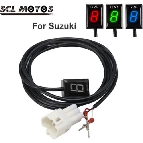 SCL MOTOS 1PC Motorcycle Digital Gear Indicator LED Display Shift Level Sensor Holder For SUZUKI GSR600 GSX-R1000 GSF650 M109 R2