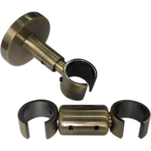 D20mm Curtain Rod Decorative Ceiling Bracket 1+2 lfg , 6cm , Curtain Accessories Bracket for Window Decoration