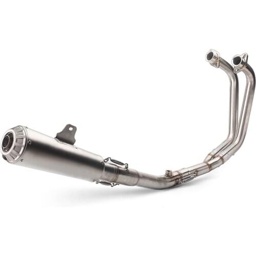 For Yamaha YZF R3 R25 MT03 MT-03 Exhaust Full System Slip On Motorcycle Muffler Front Pipe Headers 51mm Escape Moto