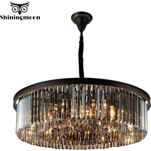 French Court Vintage Prism Chandelier Lighting Modern Hotel Hall Large Crystal Chandeliers Home Living Room Hanglamp Luminaria