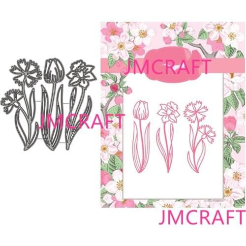 JMCRAFT 2021 New Beautiful Flower Decoration Metal Cutting Dies DIY Scrapbook Handmade Paper Craft Metal Steel Template Dies